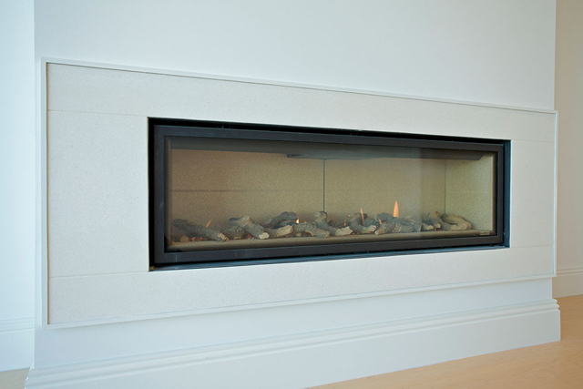 Dining room feature gas fire