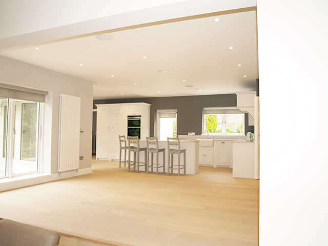 Generously proportioned and bright dining area