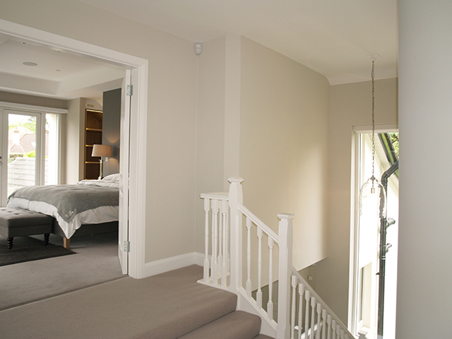 Upstairs landing views to master bedroom