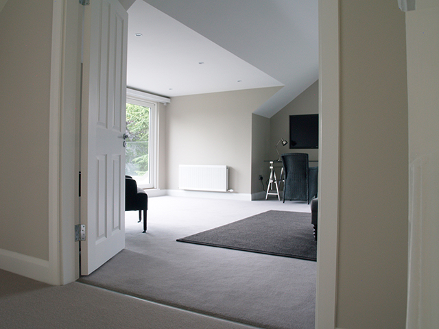 Upstairs landing views to master bedroom